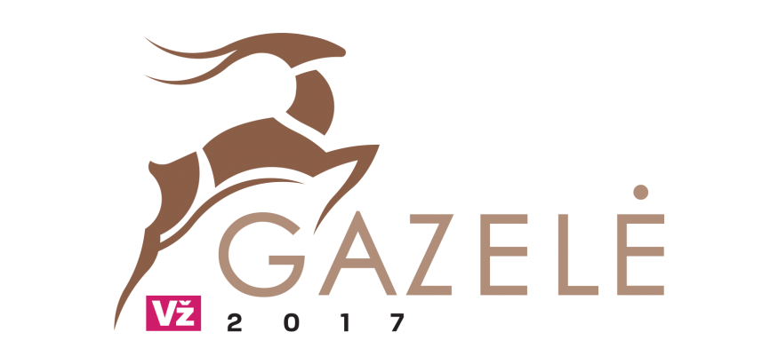 Gazele spalvotas logotipas